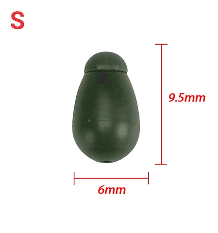 Швидкознімні намистини з конектором World4Carp Quick Change Beads, 6 шт зелёный (green), S