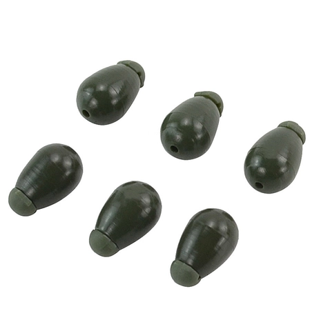 Швидкознімні намистини з конектором World4Carp Quick Change Beads, 6 шт зелёный (green), S
