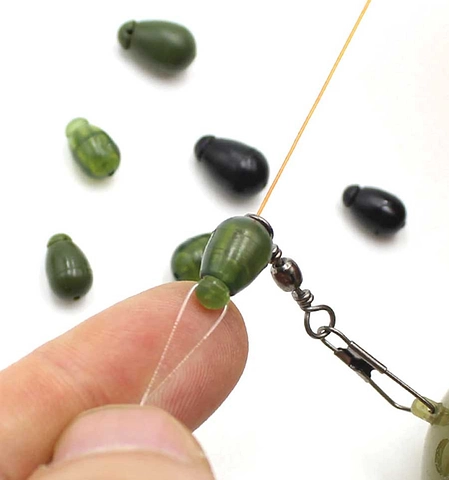 Швидкознімні намистини з конектором World4Carp Quick Change Beads, 6 шт коричневий (brown), S