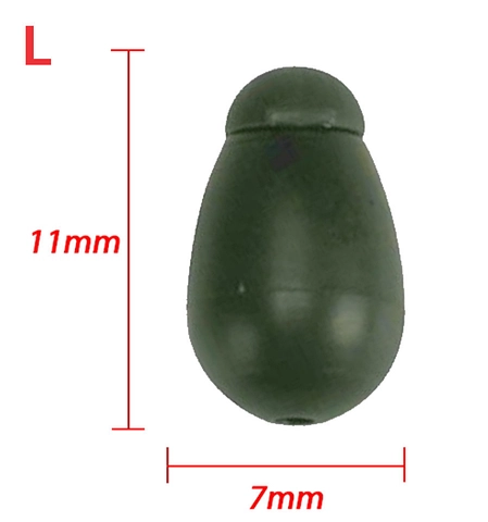 Швидкознімні намистини з конектором World4Carp Quick Change Beads, 6 шт L, зелёный (green)