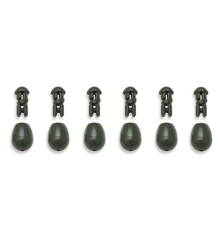 Швидкознімні намистини з конектором World4Carp Quick Change Beads, 6 шт L, зелёный (green)