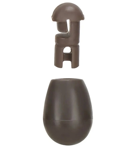 Швидкознімні намистини з конектором World4Carp Quick Change Beads, 6 шт коричневий (brown), S